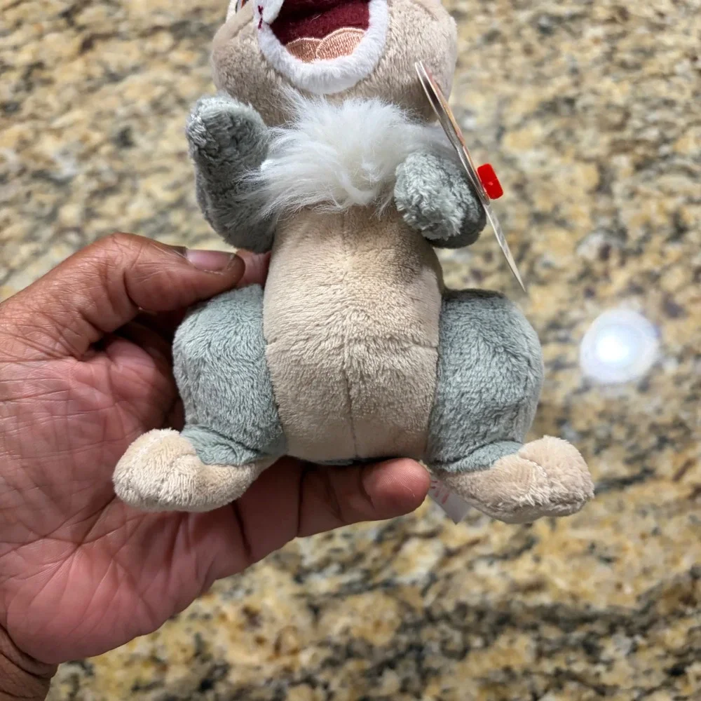 Ty Beanie Babies Disney Thumper Plush Rabbit Walgreens Exclusive Grey 7.5 inch